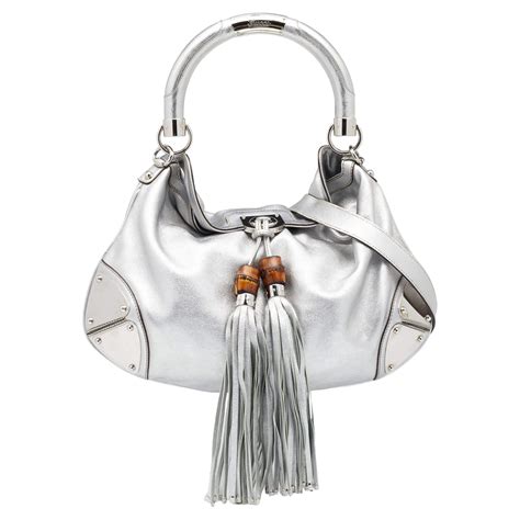 gucci babouska indy|Gucci Babouska Indy in Metallic, Leather .